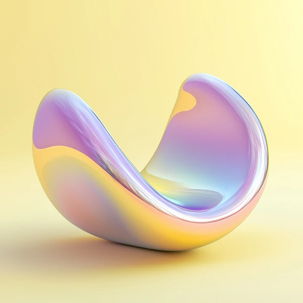 Glossy Abstract Sculpture