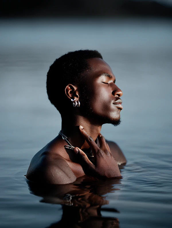 Serene Water Portrait