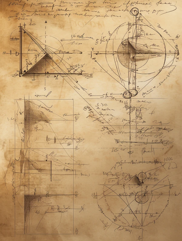 Vintage Scientific Sketch