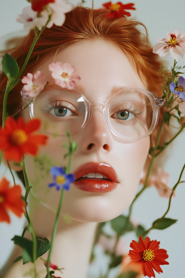 Portrait with Flowers