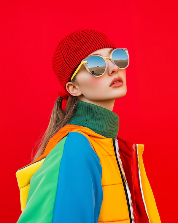 Vibrant Fashion Portrait