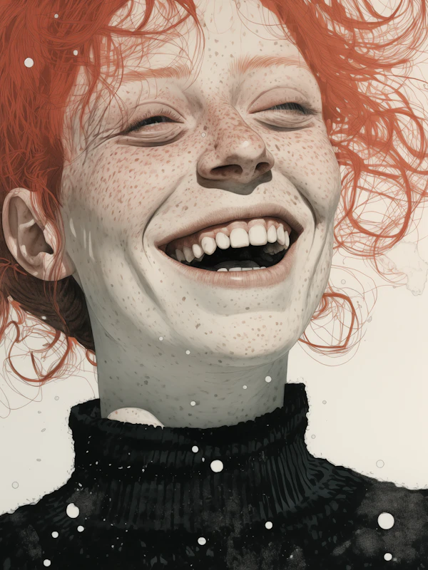 Portrait of Joyful Youth