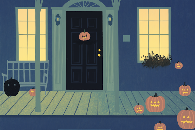 Halloween Front Porch