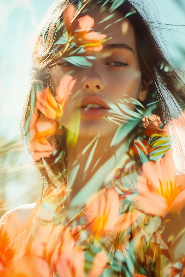 Dreamy Floral Portrait