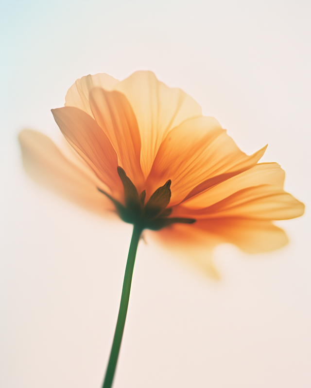 Close-up of a Vibrant Orange Flower