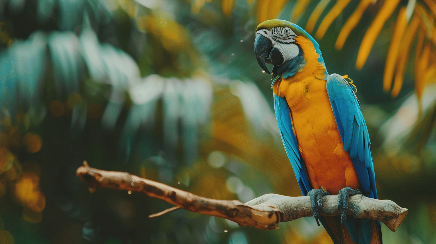 Vibrant Parrot on Branch