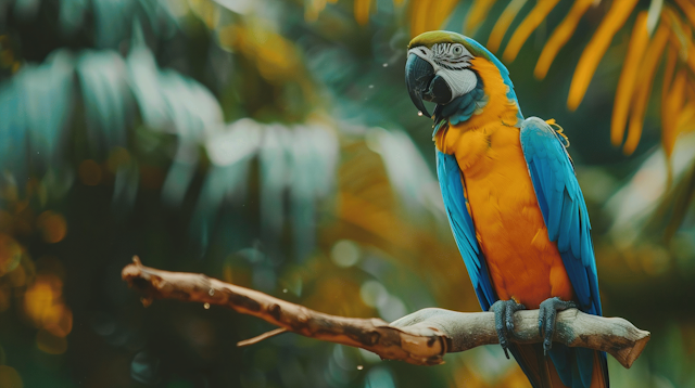 Vibrant Parrot on Branch