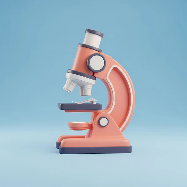 Stylized Microscope Art