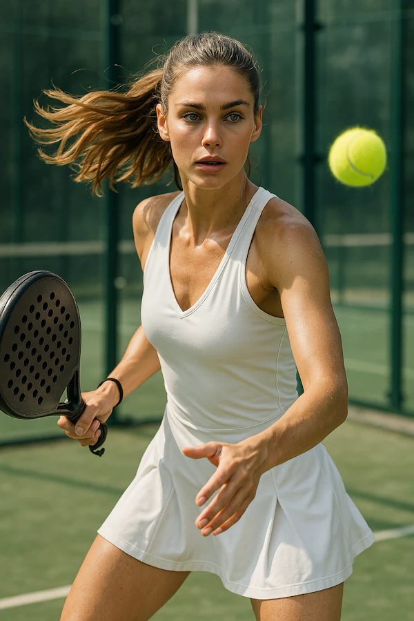 Paddle Tennis Action