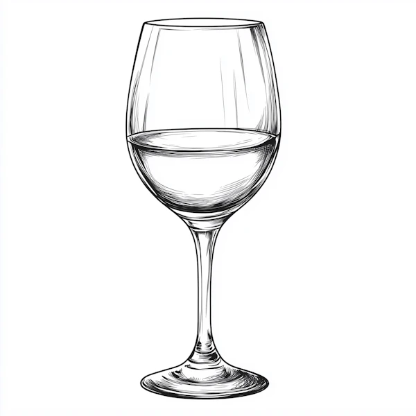 Elegant Wine Glass Art