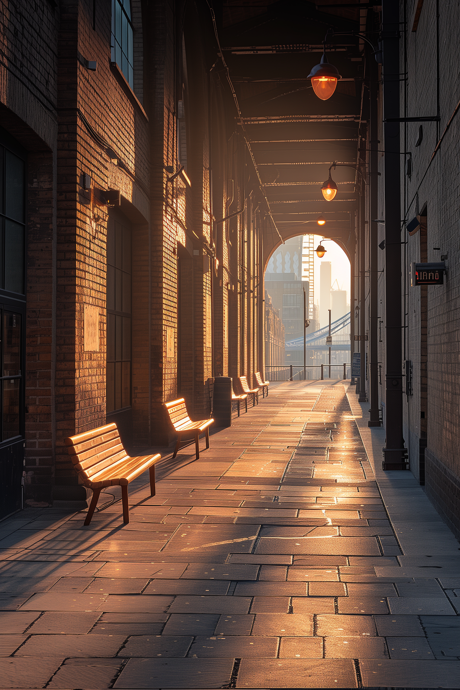 Sunlit Urban Corridor