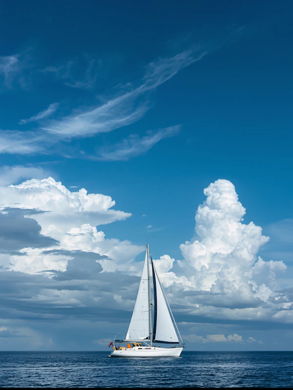 Sailboat on Calm Ocean