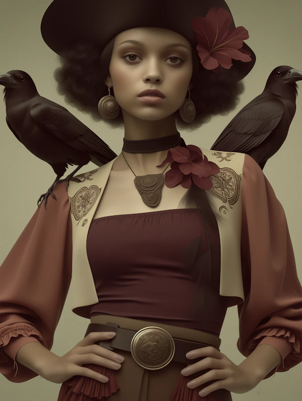 Stylized Woman Portrait