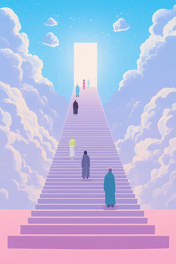 Ethereal Staircase Journey