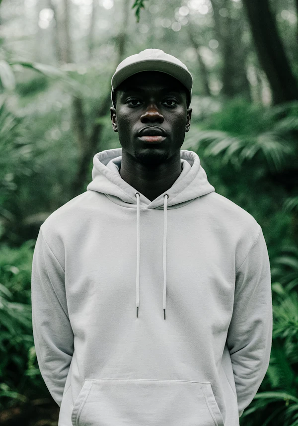 Man in Forest Scene