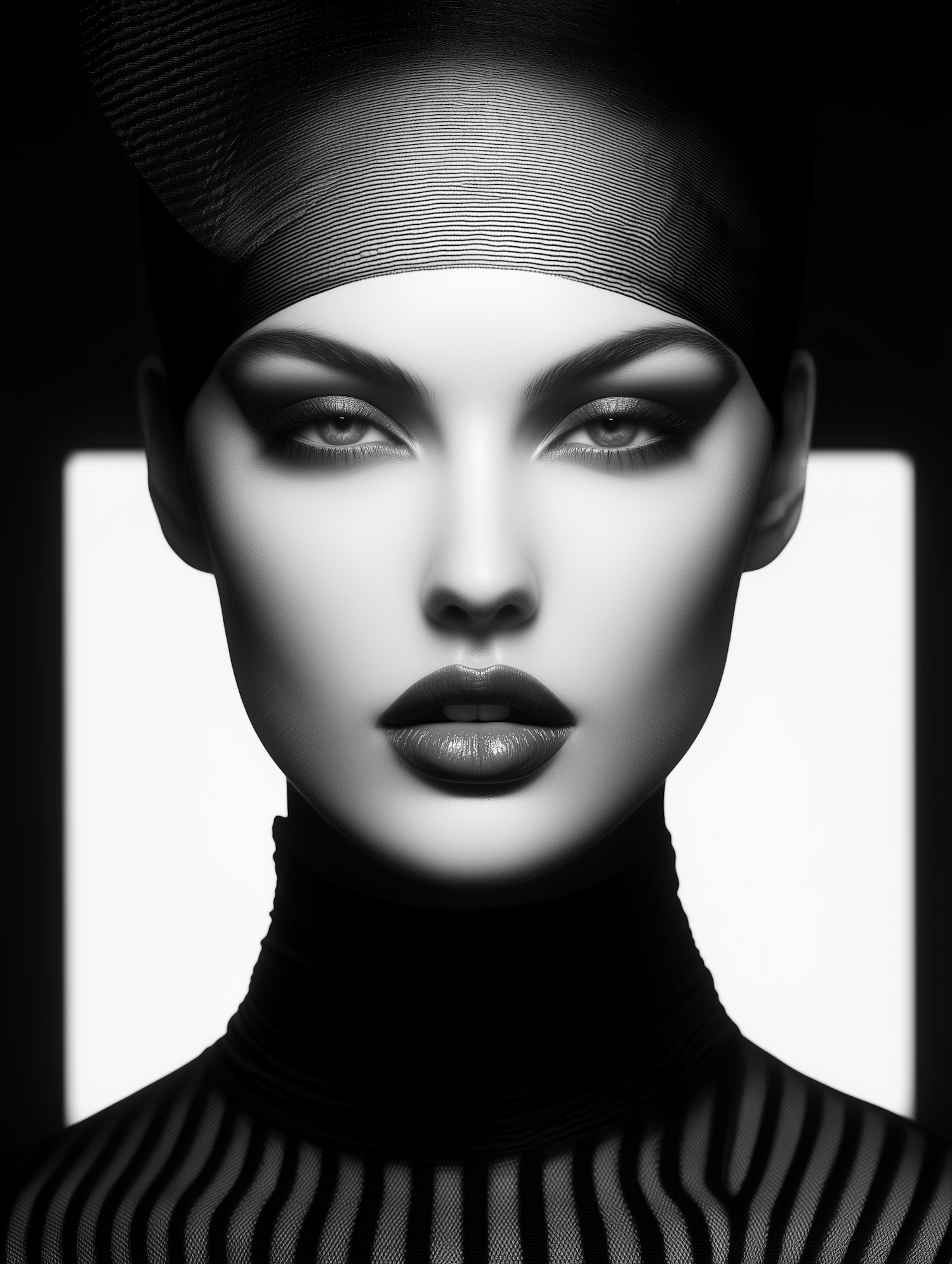 Striking Black and White Portrait
