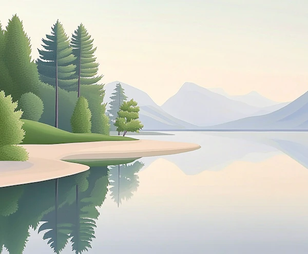 Serene Landscape Reflection