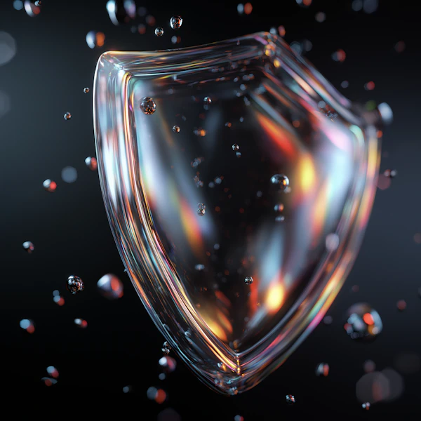 Futuristic Glass Shield