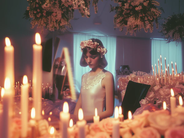 Ethereal Candlelit Scene