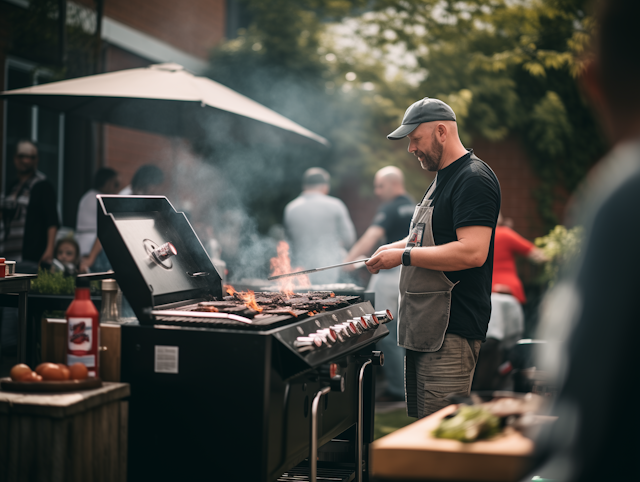 Grill Master at Dusk