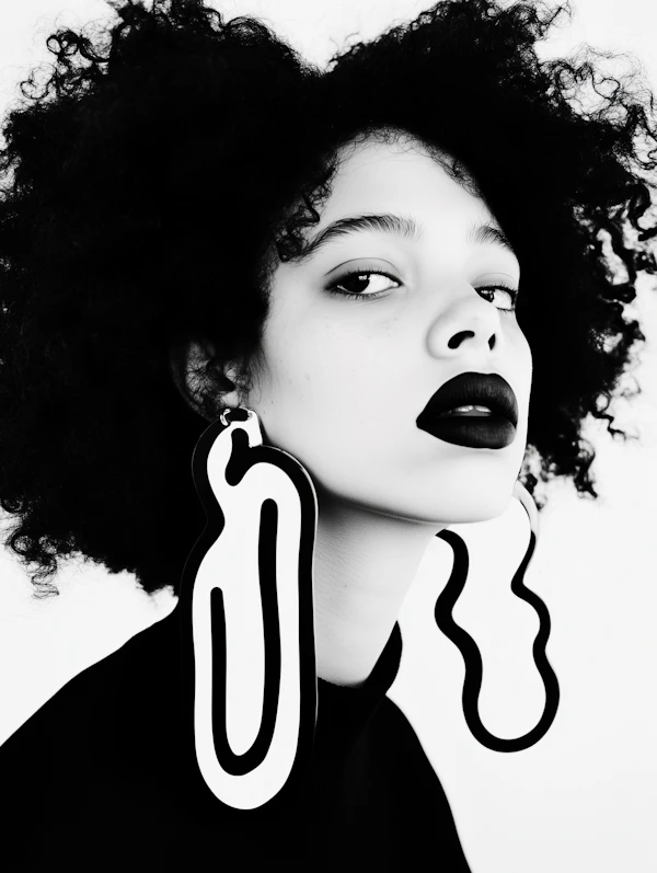 Black-and-White Portrait