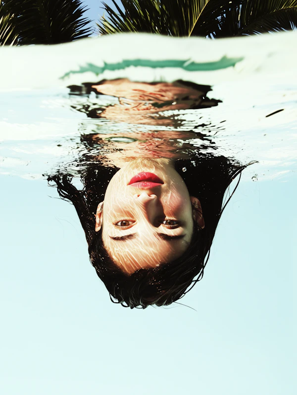 Woman in Water Portrait