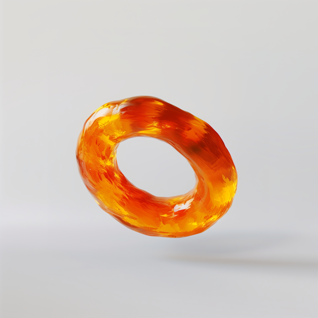 Floating Orange Torus