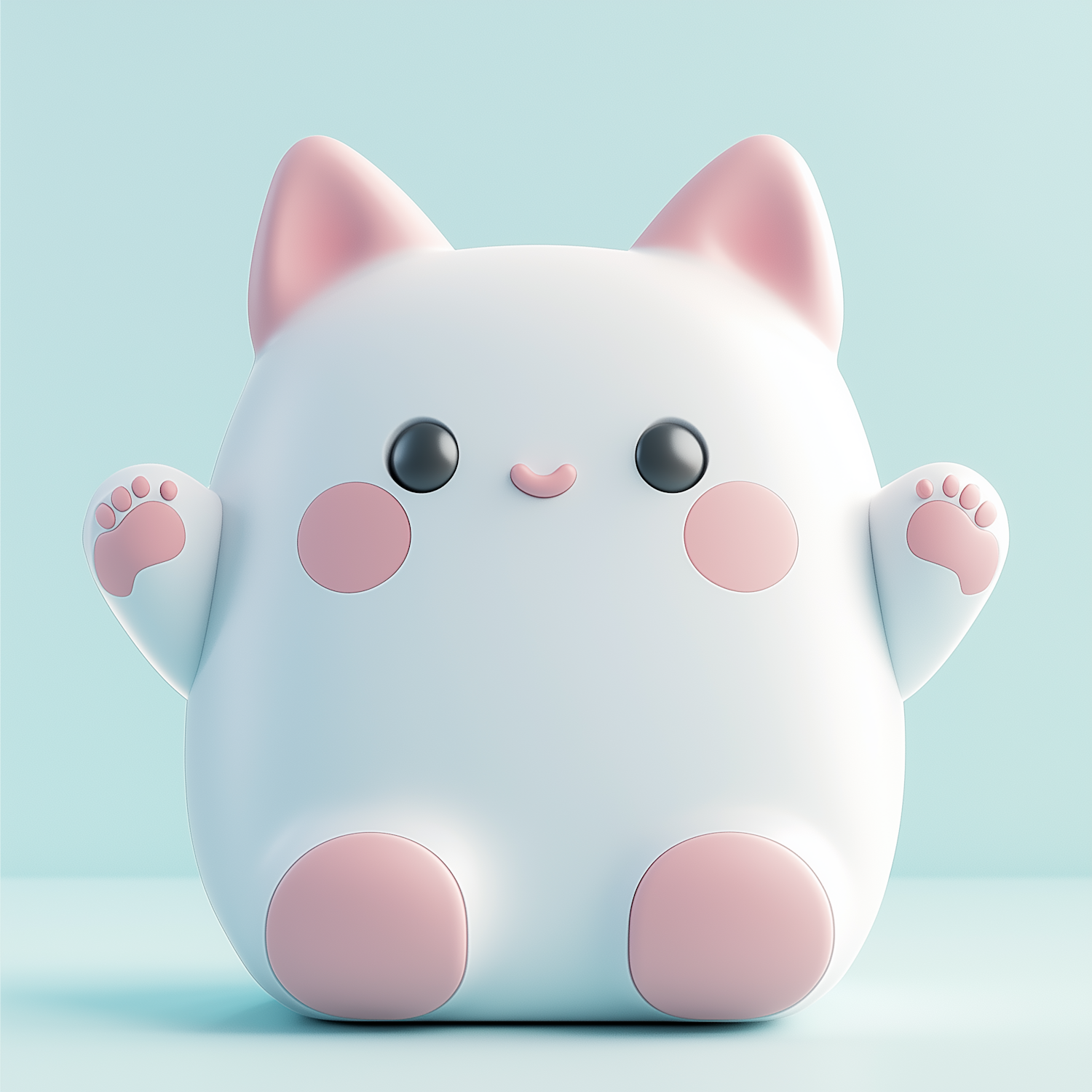 Cute Cartoon Cat Character