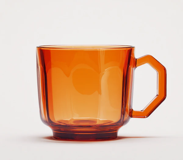 Transparent Orange Mug