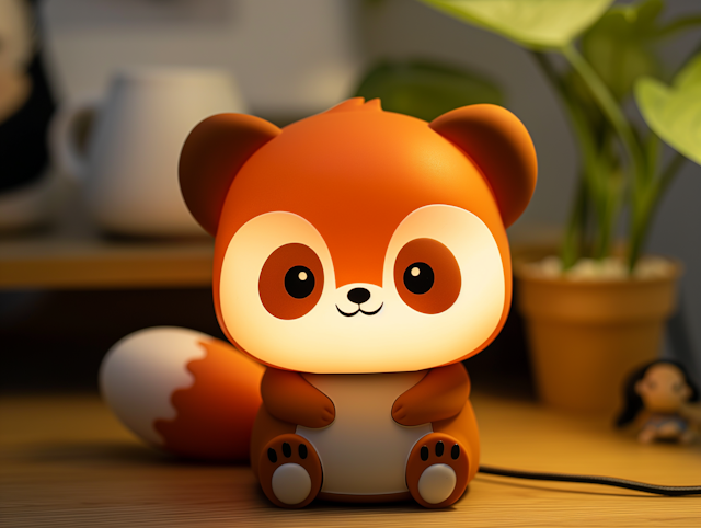 Adorable Red Panda Character