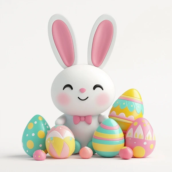 Cheerful Easter Bunny