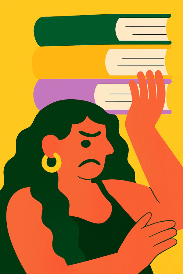Colorful Frustrated Person