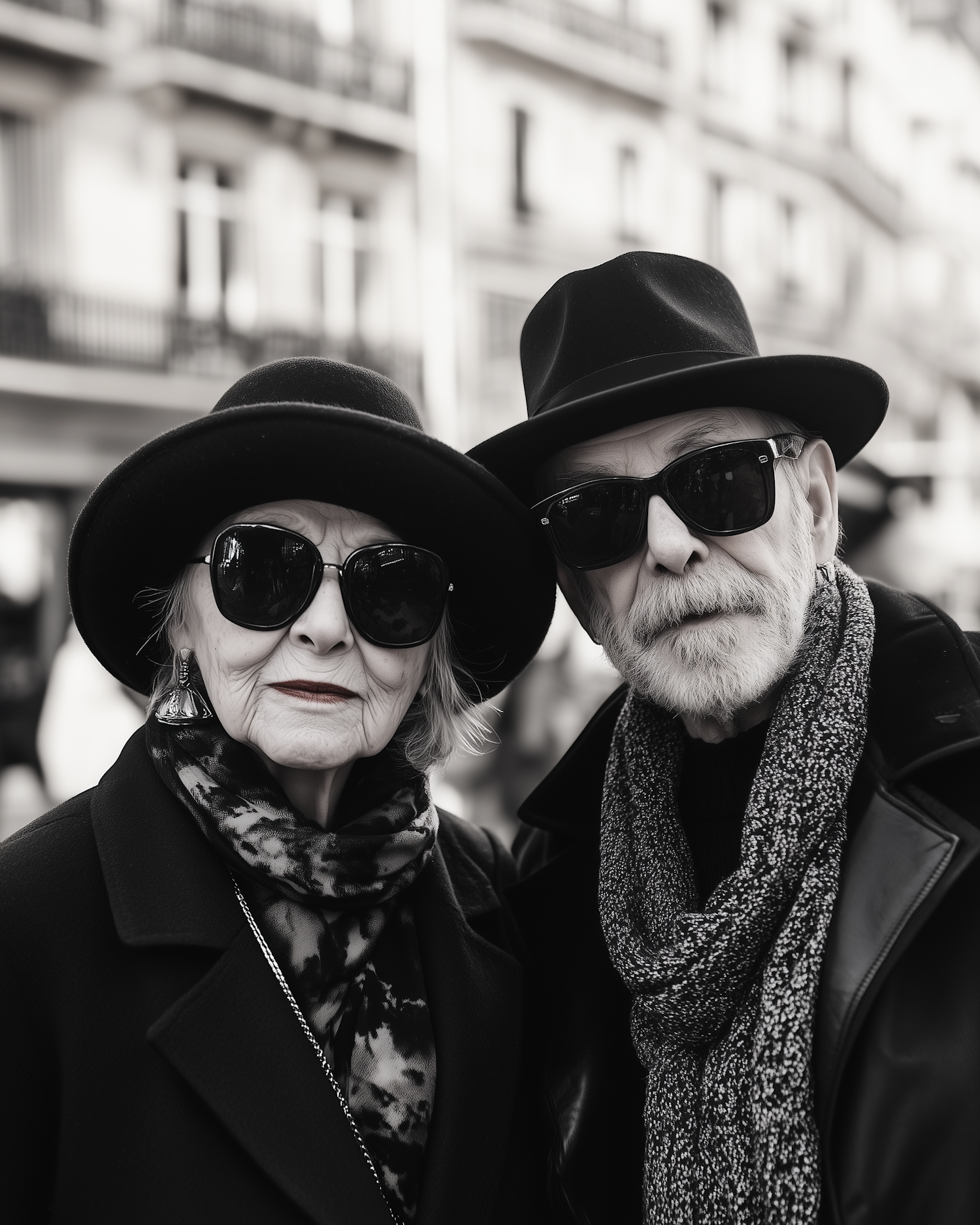 Elderly Couple in Style