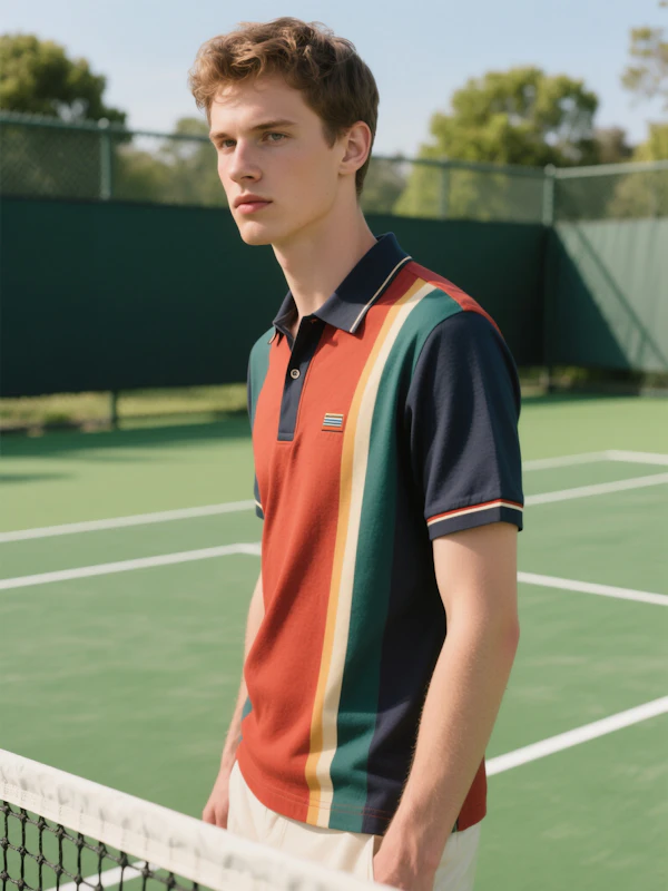 Man on Tennis Court