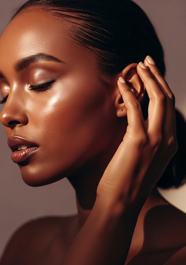 Serene Portrait Close-Up