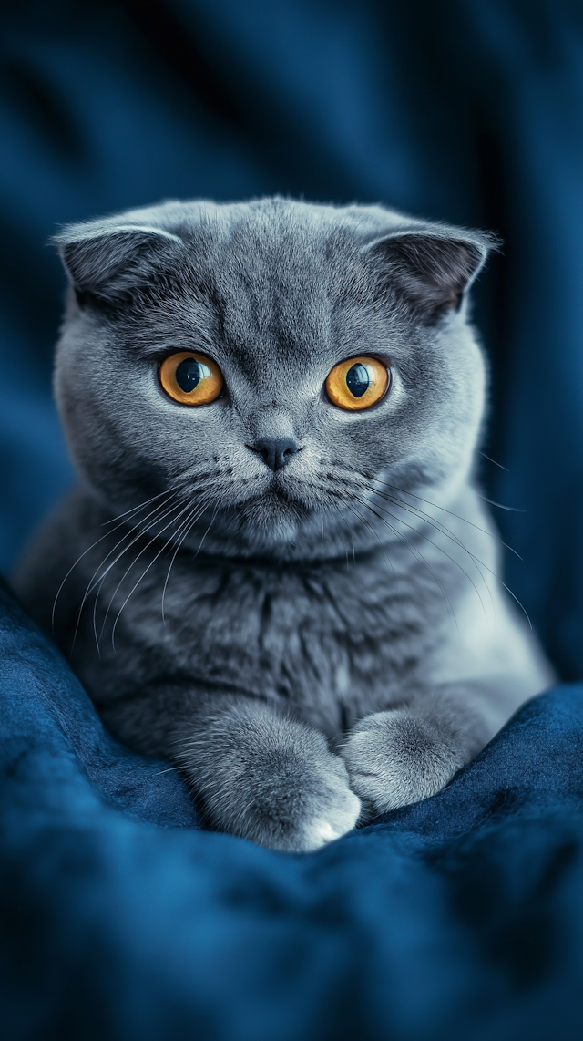 Serene British Shorthair Cat