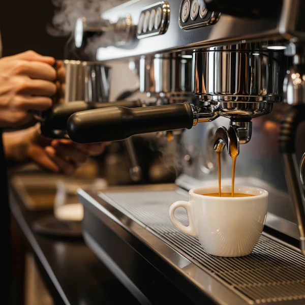 Barista Crafting Coffee