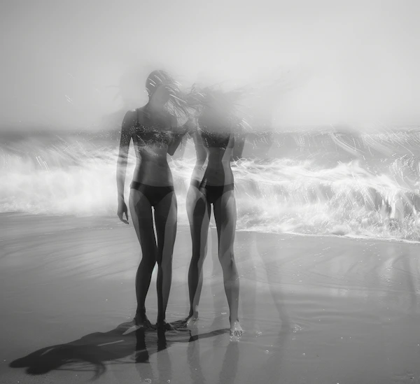 Monochromatic Beach Day