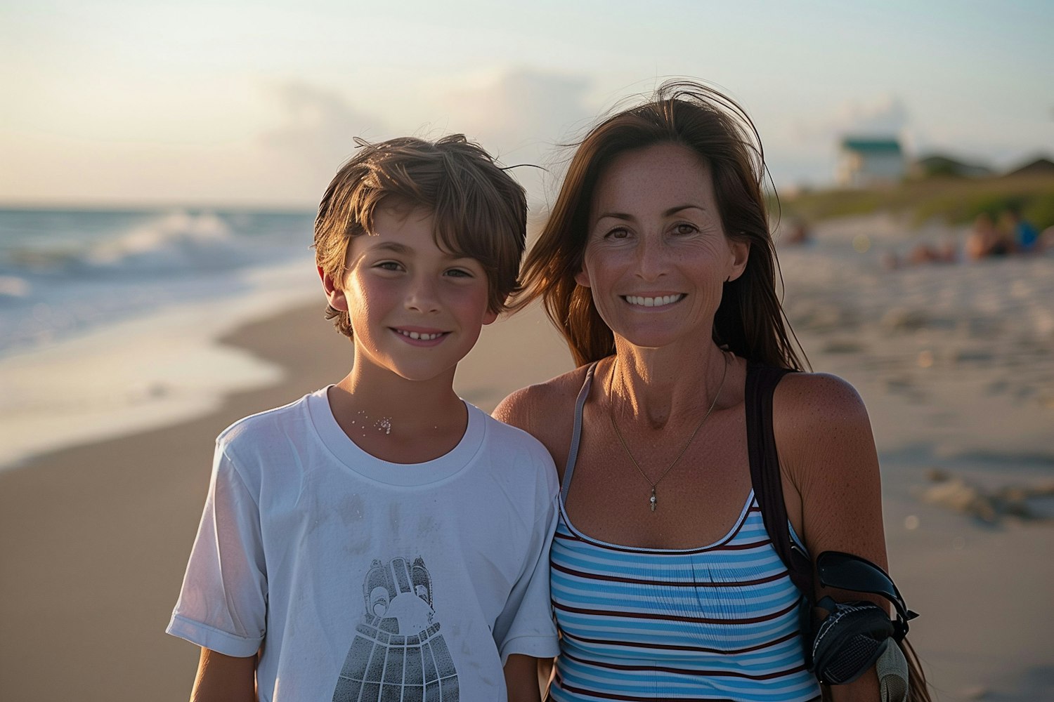 Heartwarming Sunset Beach Portrait