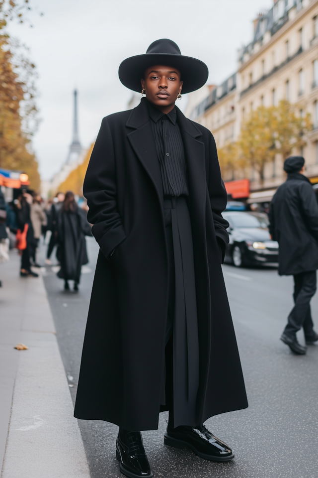 Stylish Individual on City Street