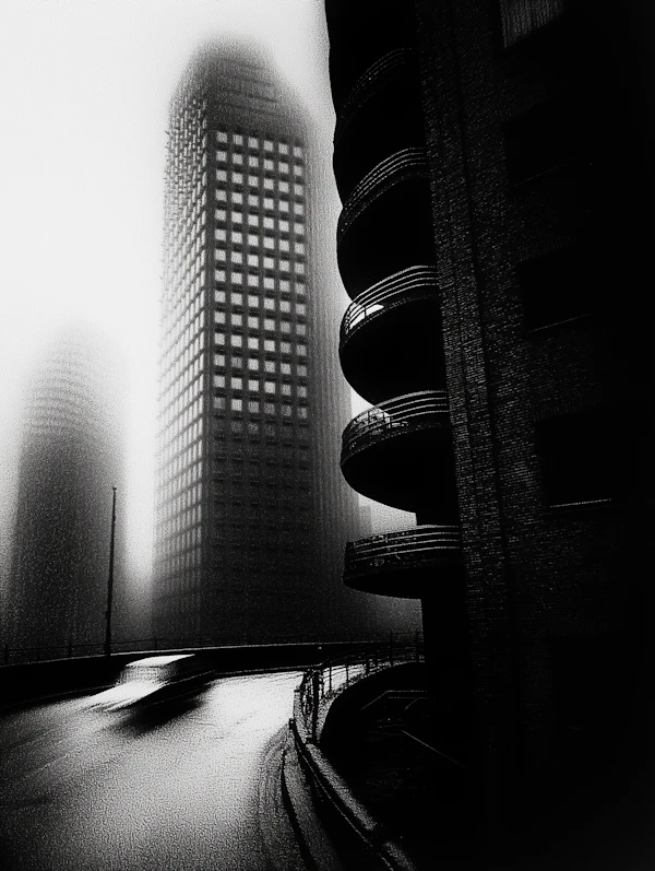 Moody Urban Scene