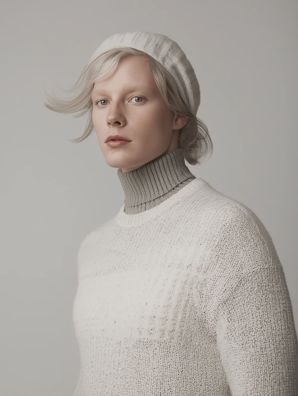 Serene Knit Portrait