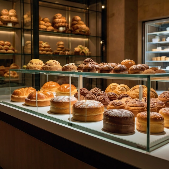 Bakery Display with Assorted Breads