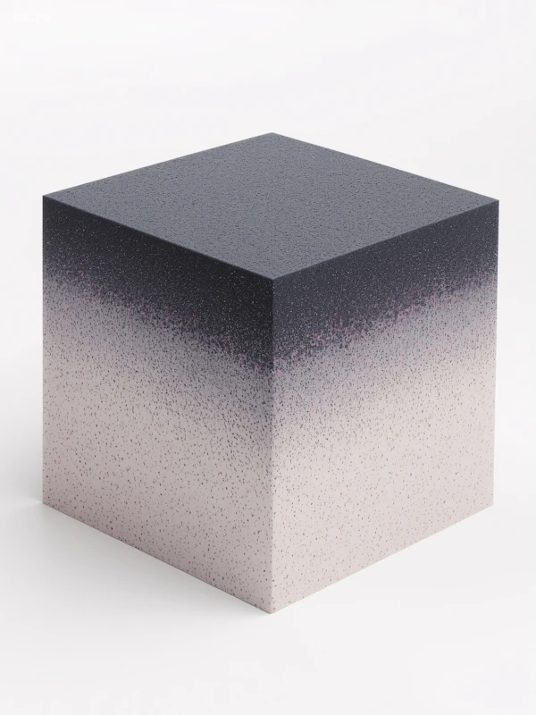 Gradient Speckled Cube