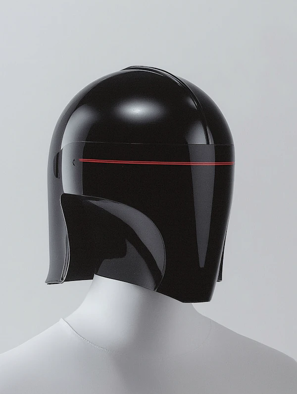 Futuristic Black Helmet