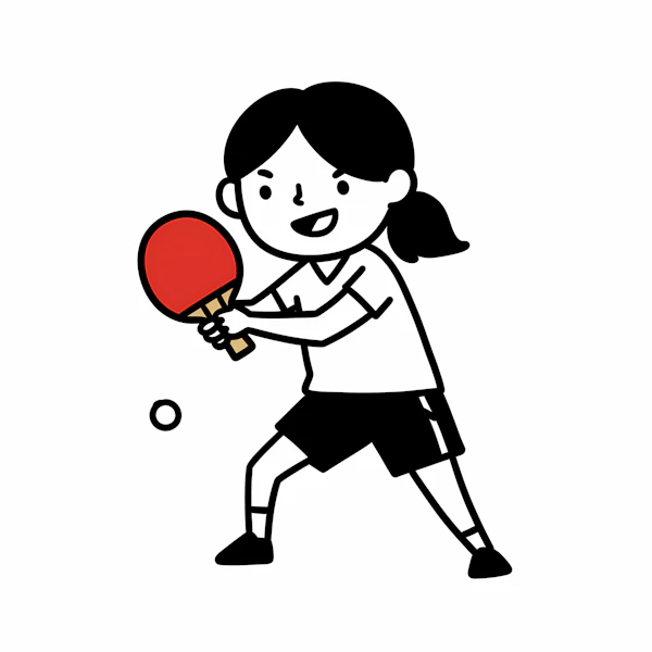 Table Tennis Cartoon