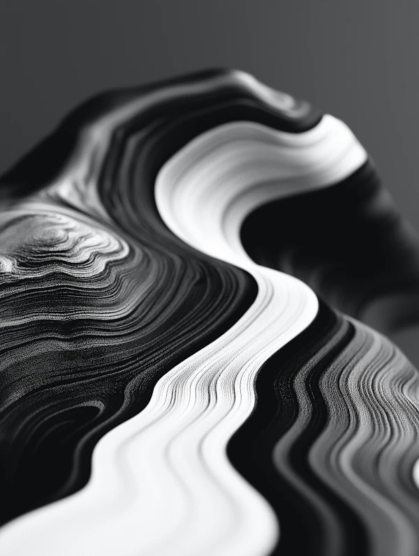 Abstract Black and White