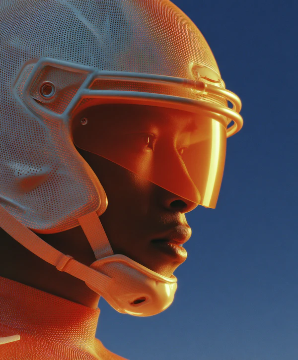 Futuristic Helmet Profile