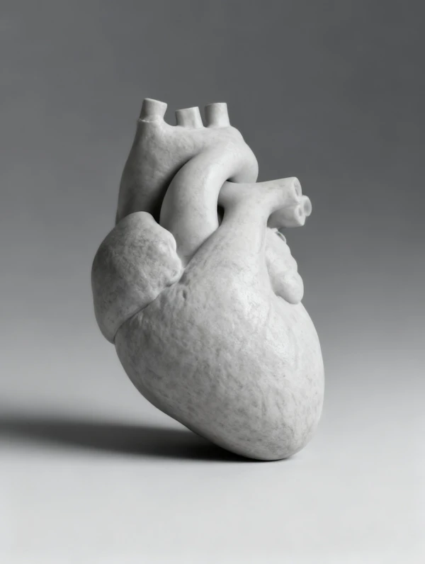 Marble Heart Sculpture
