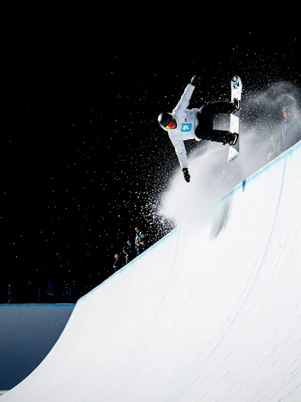 Snowboarder Mid-Trick